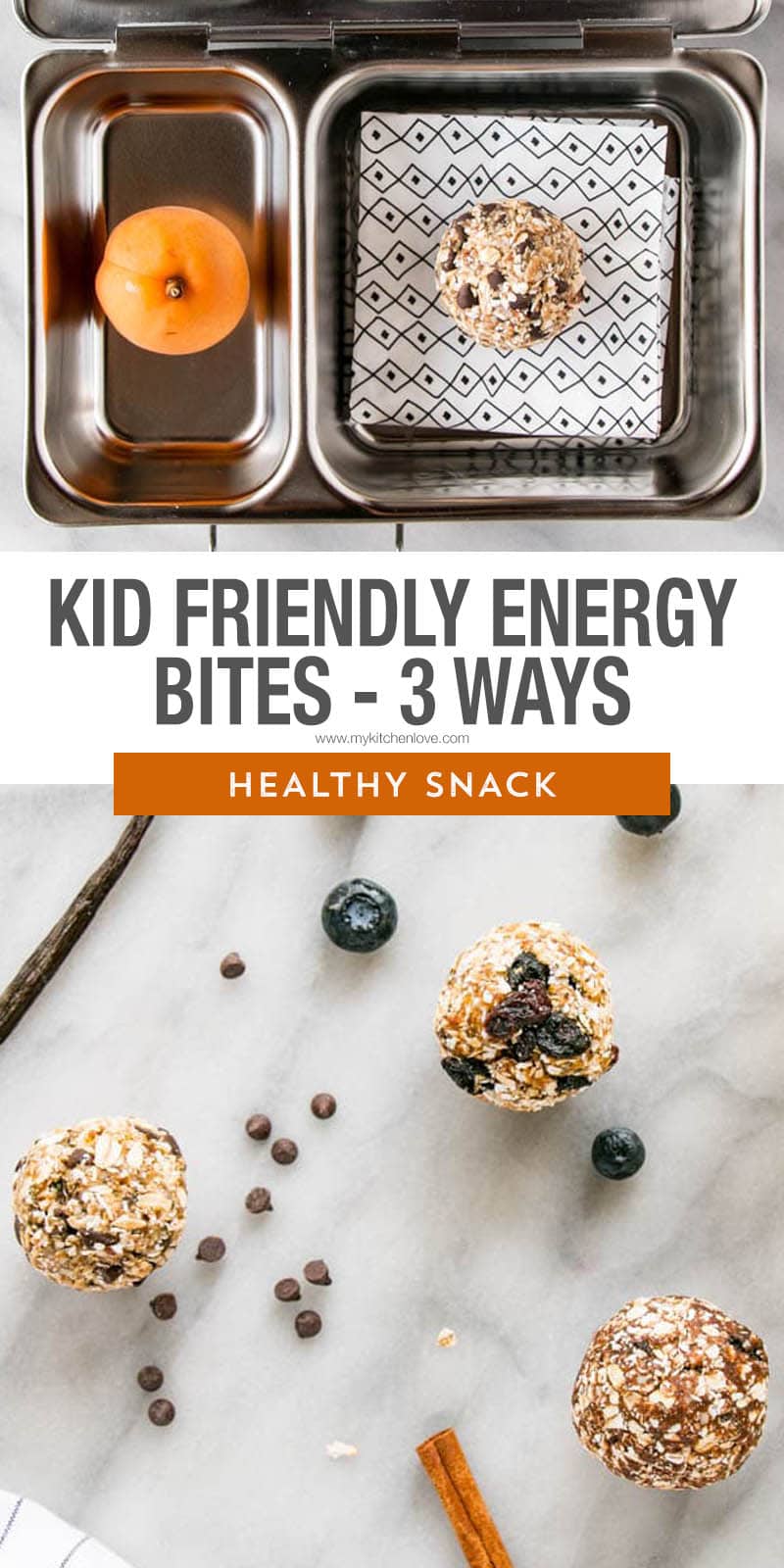 Snacks for School! 5 new and fresh ideas for nut-free and healthy options for kids! Kid-Friendly Oat Bites are perfect for Back-to-School and are freezer friendly meaning they can go the distance. These healthy snacks for kids aren't to be missed! via @mykitchenlove
